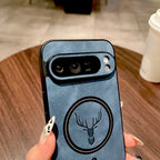 Google Pixel 9 / 9A / 9 Pro / 9 Pro XL / 10 / 10 Pro / 10 Pro XL Case | Luxury PU Leather Magnetic Wireless Charging Half-Wrapped Cover