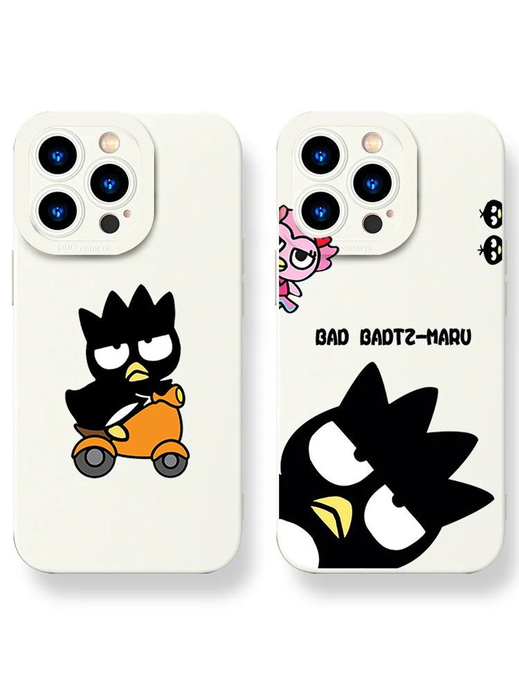 Full-Coverage Silicone Phone Case | Shockproof & Water-Resistant Cartoon, Geometric & Anime Designs for iPhone