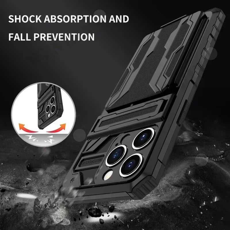 Heavy-Duty Dual Layer iPhone Case with Kickstand | Anti-Scratch & Dustproof Protection