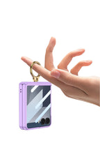 Samsung Galaxy Z Flip 7 Case | Hard Full-Coverage Protective Case with Ring, Middle Hinge & Magnetic Wireless Charging  📱 Short Descriptio