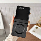 Samsung Galaxy Z Flip 7 Case | Luxury PU Cloth Magnetic Full-Coverage Protective Back Cover