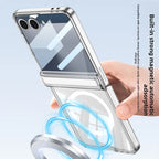 Soft Silicone Full-Coverage Case for Samsung Galaxy Z Flip 7 | Airbag, Magnetic & Magsafe Compatible