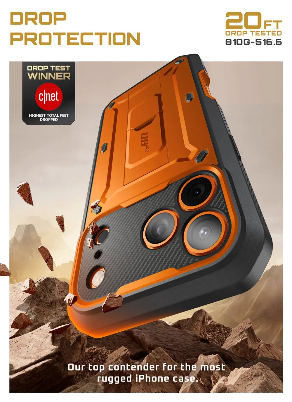 Rugged SUPCASE Full-Coverage iPhone 17 Pro Case | Shockproof with Holster & Kickstand