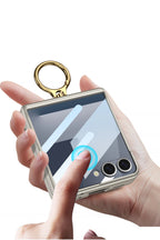 Samsung Galaxy Z Flip 7 Case | Hard Full-Coverage Protective Case with Ring, Middle Hinge & Magnetic Wireless Charging  📱 Short Descriptio