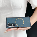 Samsung Galaxy Z Fold 7 Case | Luxury PU Matte Full-Coverage Magnetic Wireless Charging Protective Cover