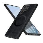 Luxury Leather & Silicone Full-Coverage Case for Samsung Galaxy S23-S24 Series | Shockproof & Waterproof