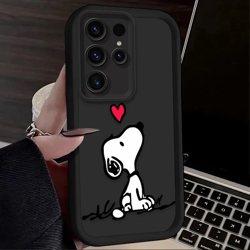 Cartoon & Animal Half-Wrapped Phone Case | Shockproof, Anti-Fingerprint & Soft Grip