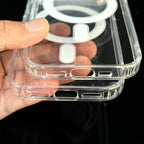 BAPPSUS Magnetic Transparent Phone Case for iPhone 17 Pro / Pro Max / Air | MagSafe Compatible Clear Acrylic Cover