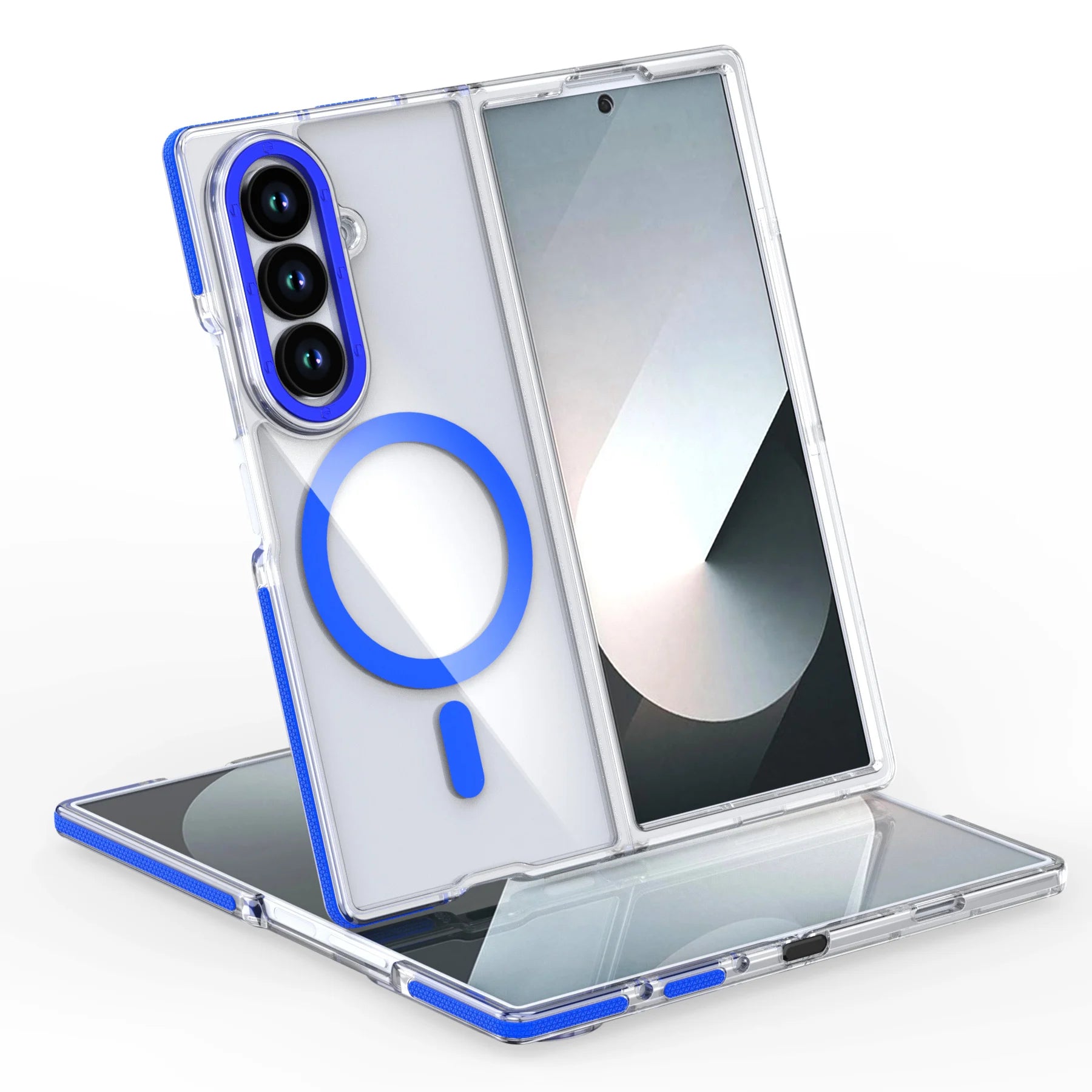 Hard Transparent Full-Coverage Case for Samsung Galaxy Z Fold 7 | Magnetic & Wireless Charging Compatible