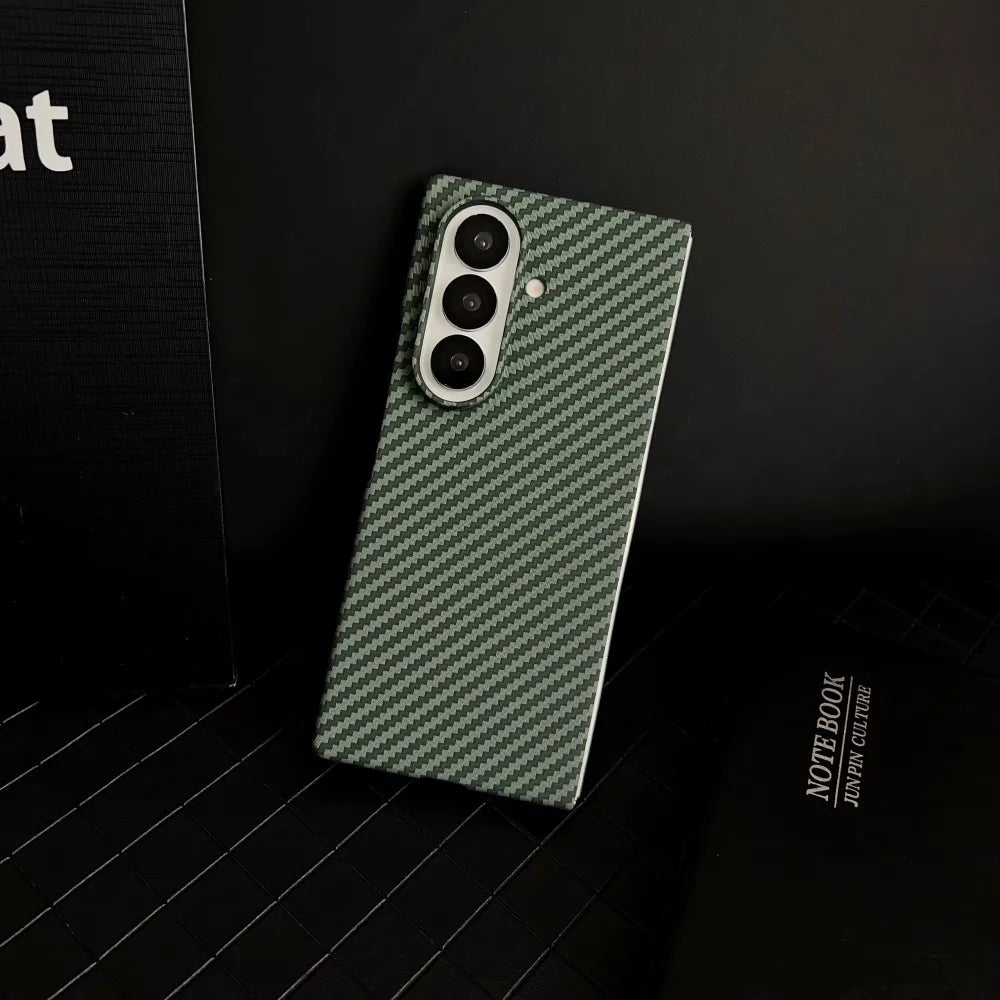 Samsung Galaxy Z Fold 7 Case | Hard Carbon Fiber Magnetic Full-Coverage Protective Back Cover