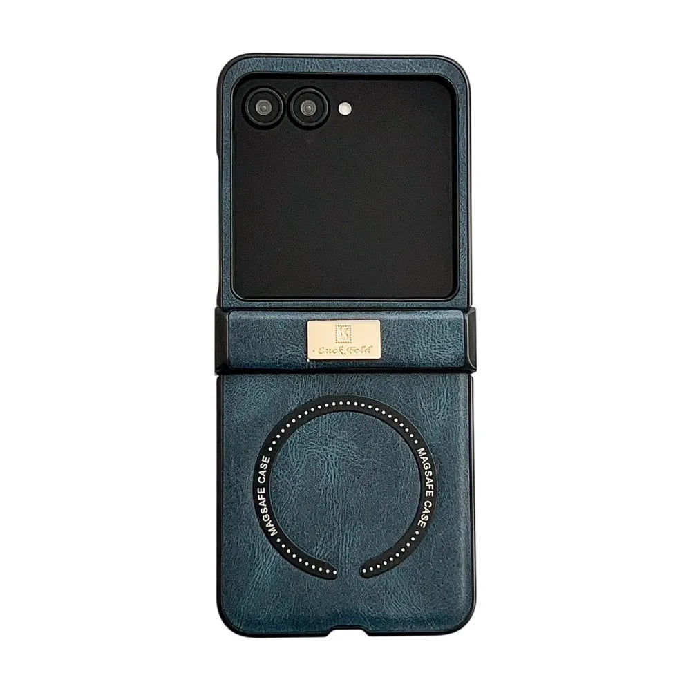 Samsung Galaxy Z Flip 7 Case | Luxury PU Leather Full-Coverage Magnetic Case