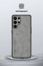 Samsung Galaxy S25/S24/S23 Ultra Plus Case | Luxury Sheepskin Leather Half-Wrapped Case