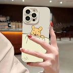 Full-Coverage Smiling Face & Cartoon iPhone Case | Waterproof & Anti-Scratch