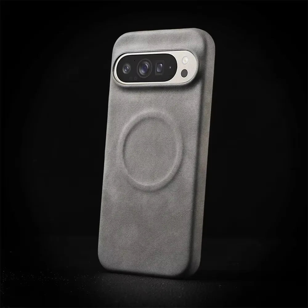 Google Pixel Case | Magnetic PU Leather Half-Wrapped Shockproof Protective Cover