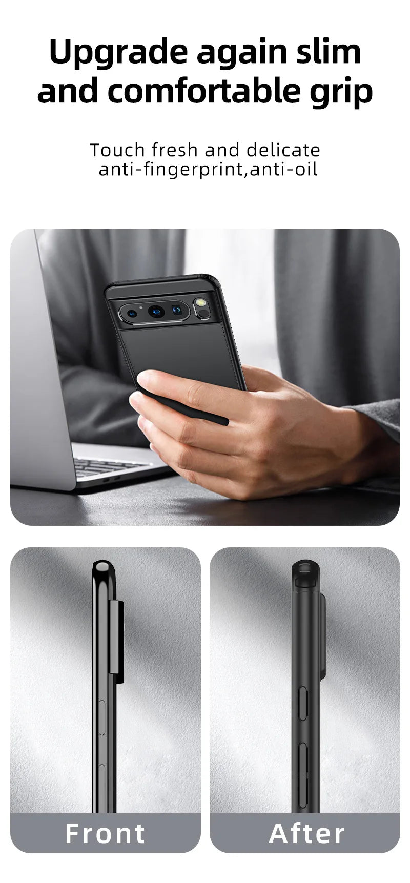 Google Pixel Case | Magnetic Half-Wrapped Protective Cover for Daily Use