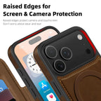 Magnetic Flip Wallet iPhone Case | RFID Blocking, Shockproof & Card Holder