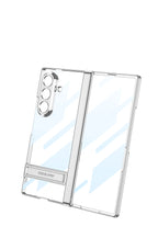 Samsung Galaxy Z Fold 7 Case | Hard Transparent Full-Coverage Protective Case with Stand and Middle Hinge