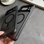 Google Pixel 6 / 6A / 6 Pro / 7 / 7A / 8 / 8A / 8 Pro / 9 / 9A / 9 Pro / 9 Pro XL Case | Matte Translucent Magnetic Wireless Charging Shockproof Half-Wrapped Cover