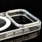 BAPPSUS Magnetic Transparent Phone Case for iPhone 17 Pro / Pro Max / Air | MagSafe Compatible Clear Acrylic Cover