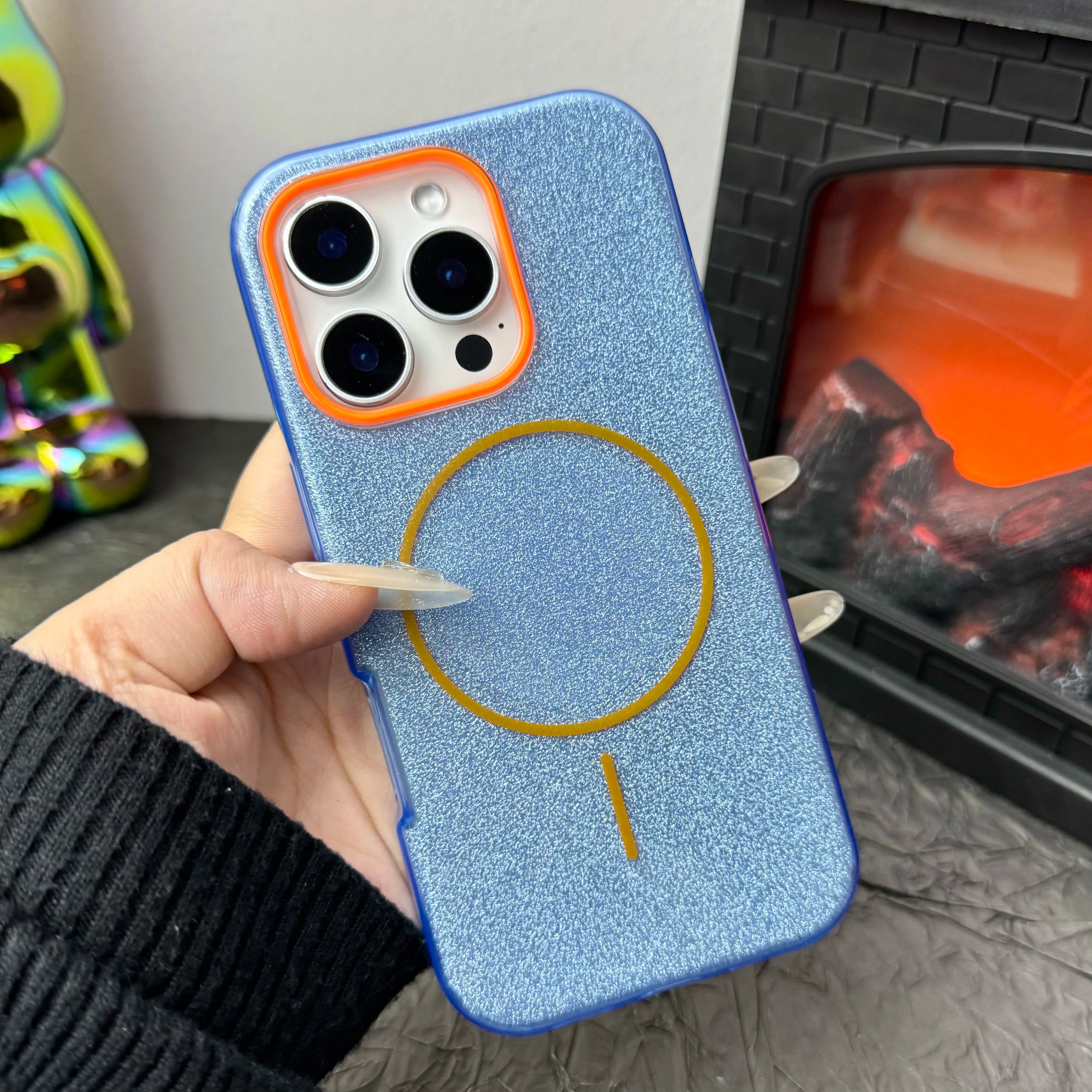 Luxury Diamond Glitter Case for iPhone 12–17 Series | MagSafe Compatible Wireless Charging Protector Cover