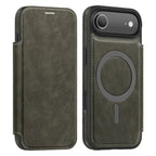 Magnetic Flip Wallet iPhone Case | RFID Blocking, Shockproof & Card Holder