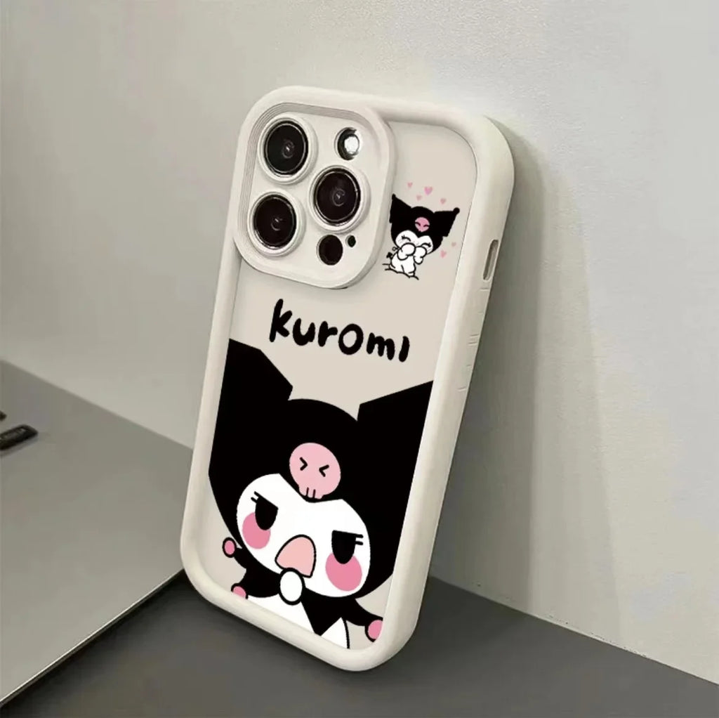 Full-Coverage Cartoon & Geometric iPhone Case | Shockproof & Anti-Fingerprint Protection