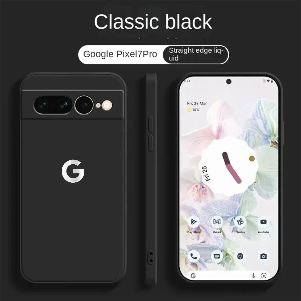 Google Pixel 6 / 6A / 6 Pro / 7 / 7 Pro / 8 / 8A / 8 Pro / 9 / 9 Pro XL / 10 Case | Ultra Slim Liquid Silicone Soft Magnetic Wireless Charging Shockproof Cover