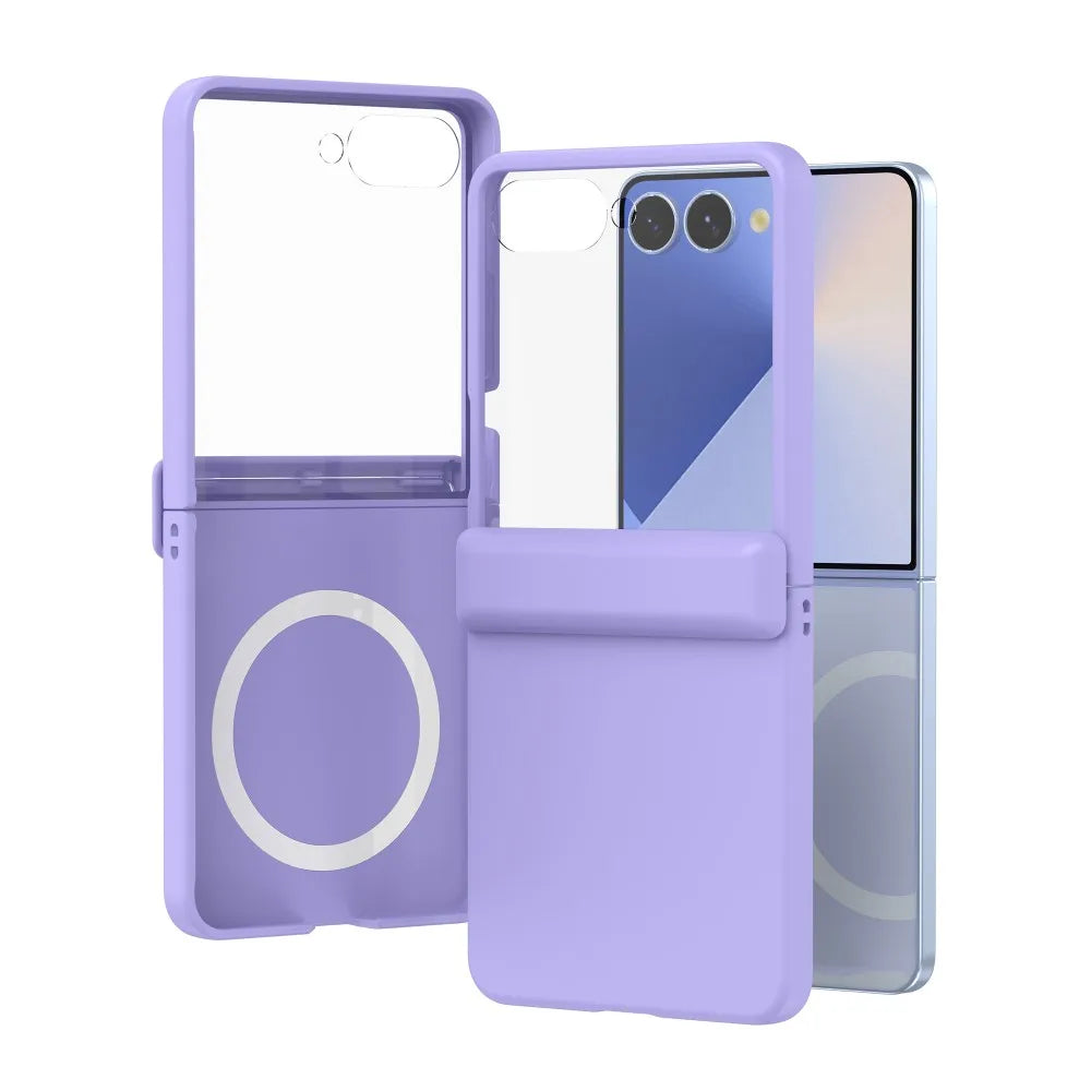 Samsung Galaxy Z Flip 7 Case | Hard Skin Hinge Magnetic Full-Coverage Protective Case