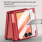 Luxury Full-Coverage Hard Case with Magnetic Ring Stand for Samsung Galaxy Z Flip 7 | Magsafe Compatible