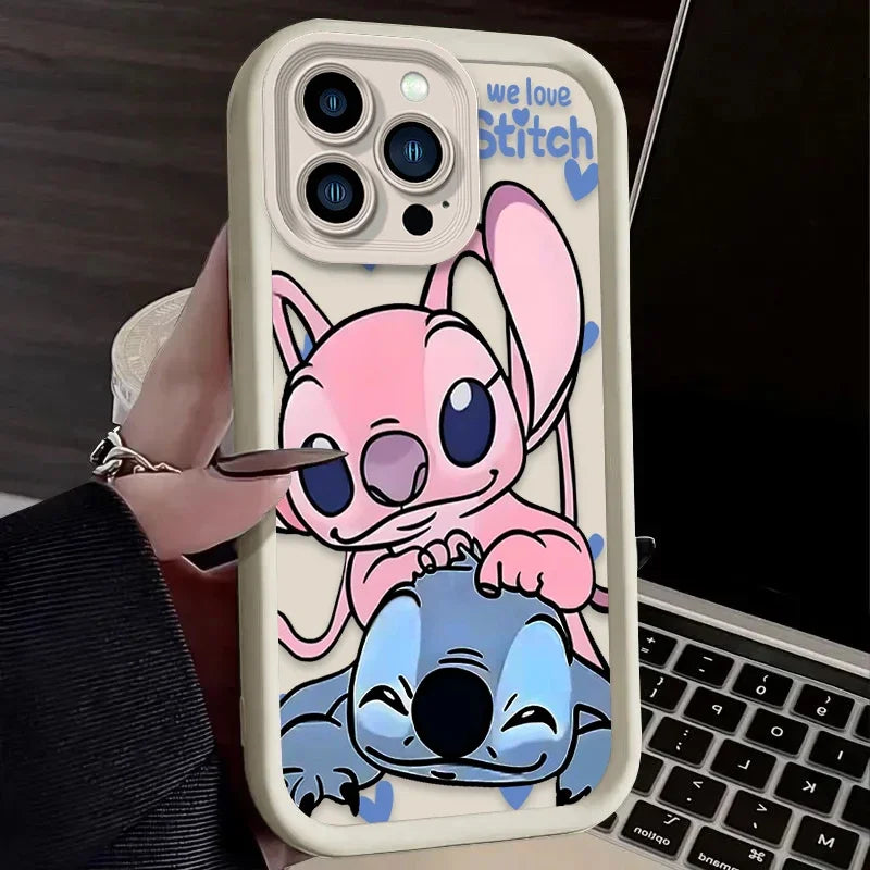 Half-Wrapped Cartoon & Animal Phone Case | Anti-Fingerprint & Shockproof for iPhone