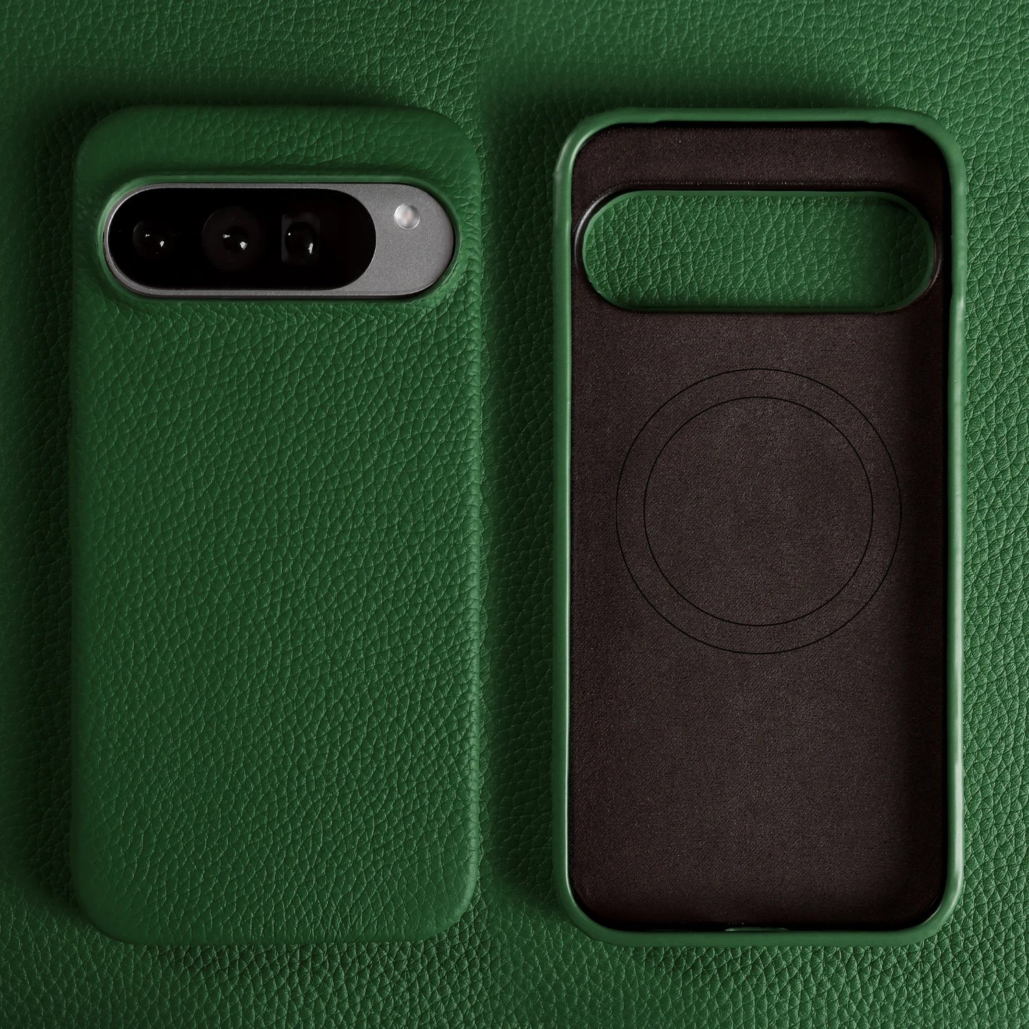 Google Pixel Full-Coverage Genuine Leather Magnetic Magsafe Case