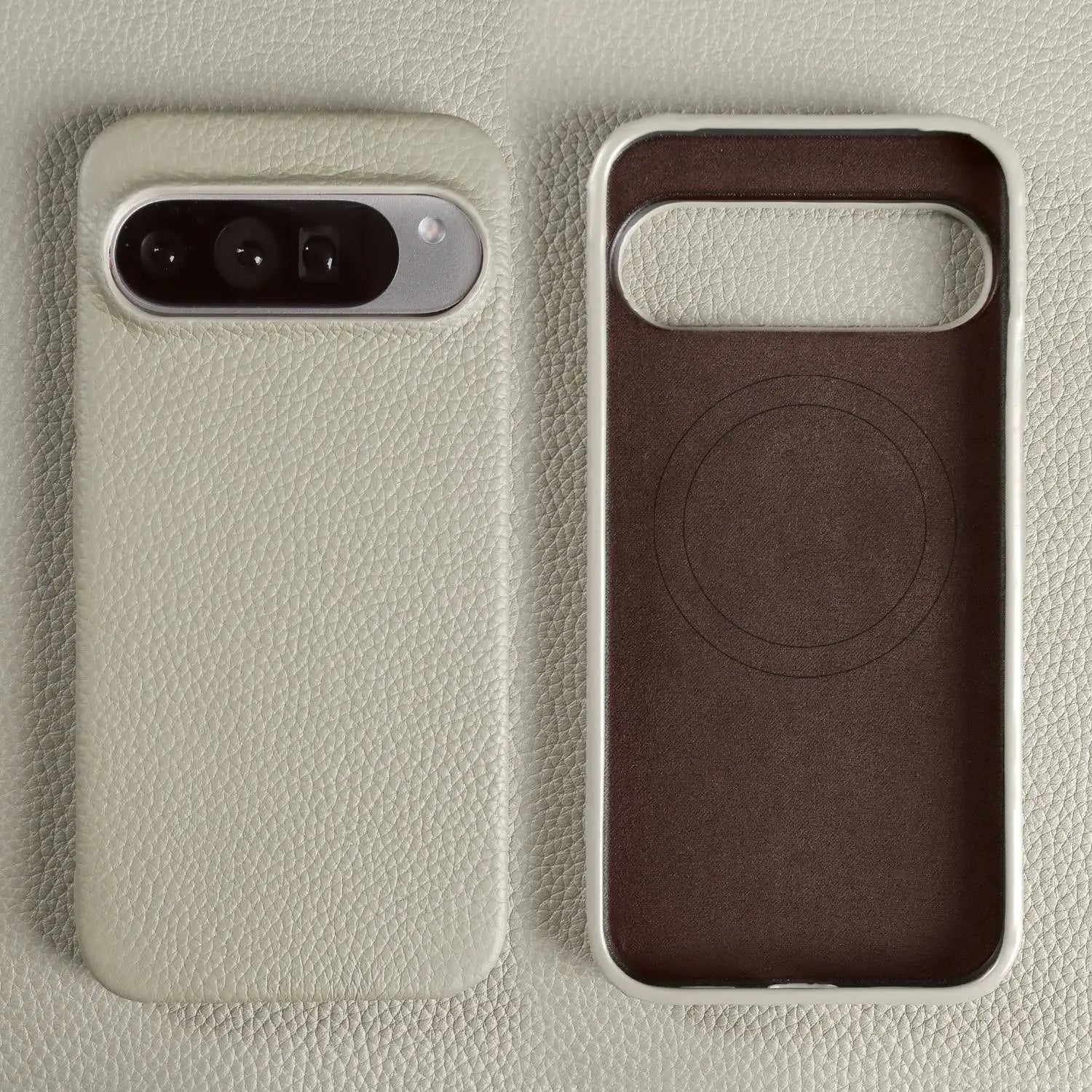 Google Pixel Full-Coverage Genuine Leather Magnetic Magsafe Case