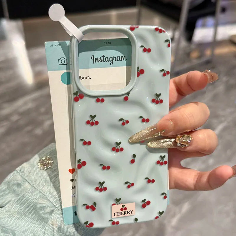 Half-Wrapped Pattern & Cartoon Phone Case | Shockproof & Anti-Fingerprint for iPhone