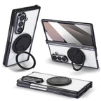 Samsung Galaxy Z Fold 7 Case | Hard PC Magnetic Full-Coverage Protective Case with Stand Holder