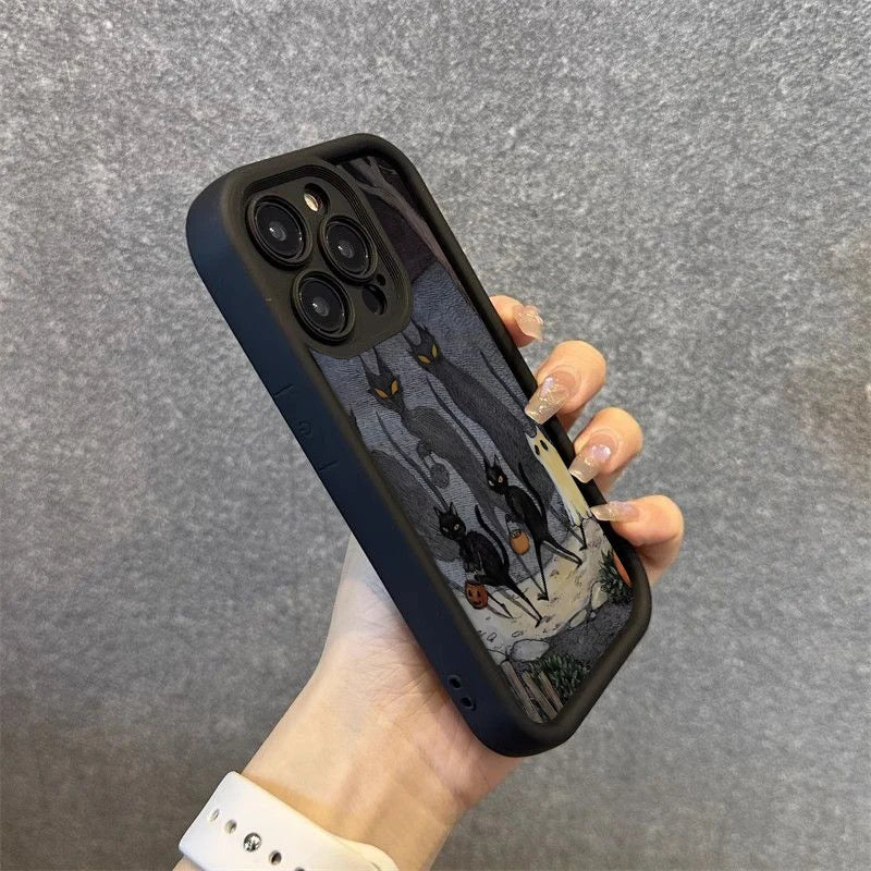 Full-Coverage Cartoon, Animal & Anime Phone Case | Anti-Fingerprint & Shockproof for iPhone