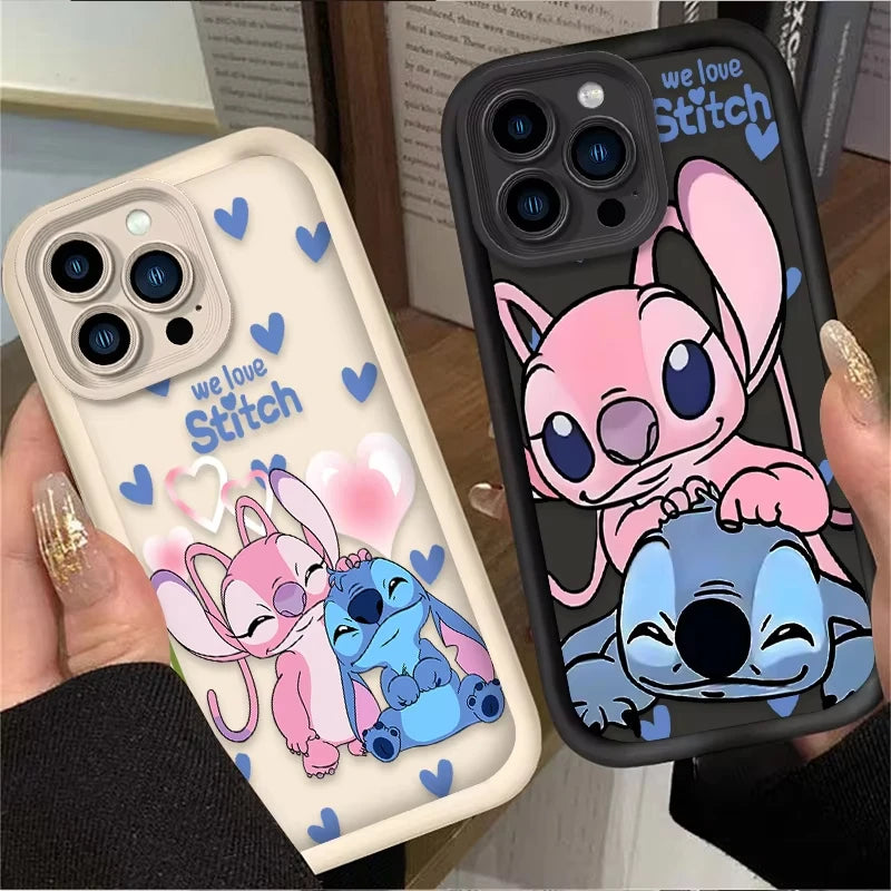 Half-Wrapped Cartoon & Animal Phone Case | Anti-Fingerprint & Shockproof for iPhone