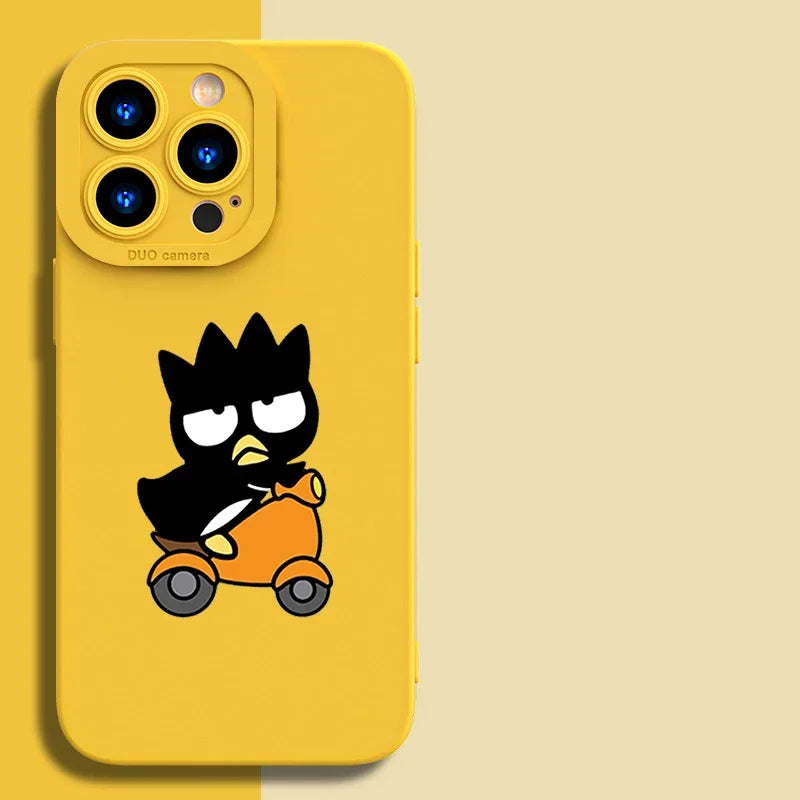 Full-Coverage Silicone Phone Case | Shockproof & Water-Resistant Cartoon, Geometric & Anime Designs for iPhone