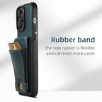 Magnetic Flip Wallet Phone Case with Card & Cash Slots | Kickstand & Shockproof for iPhone 16 Series