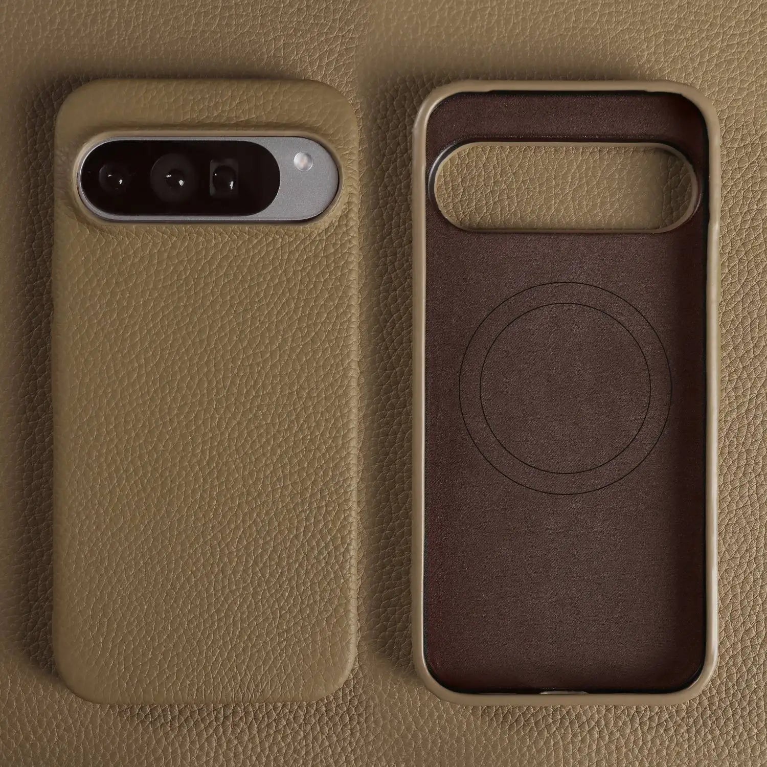 Google Pixel Full-Coverage Genuine Leather Magnetic Magsafe Case