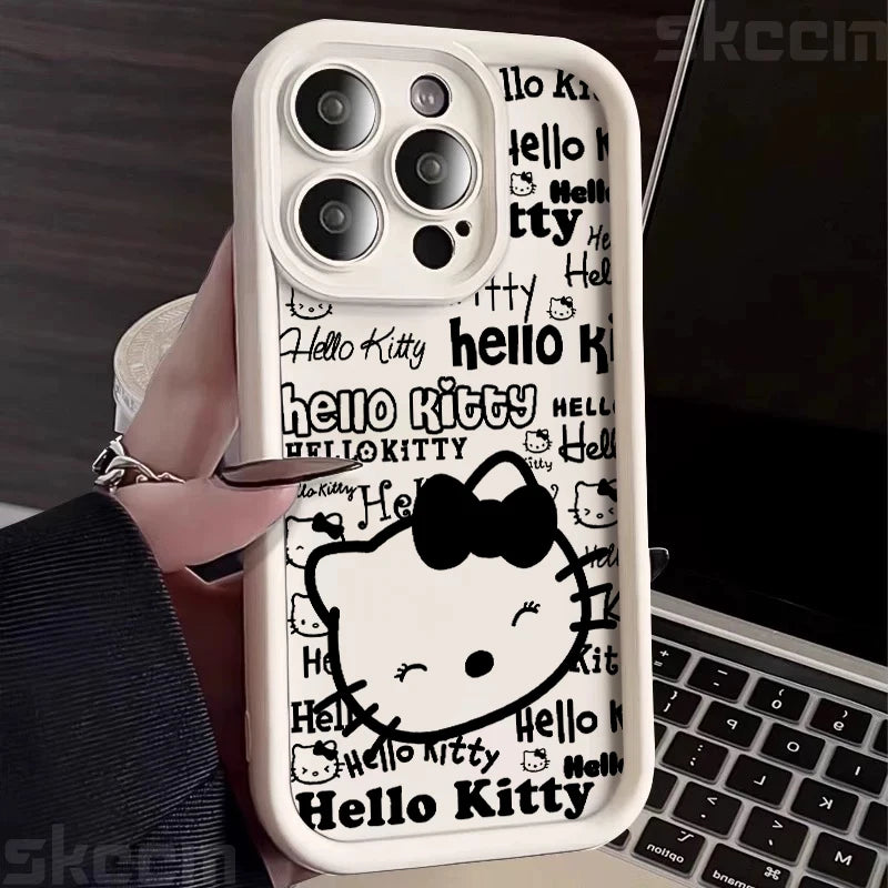 Half-Wrapped Cartoon & Pictorial TPU Phone Case | Anti-Fingerprint & Shockproof for iPhone