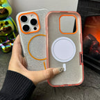 Luxury Diamond Glitter Case for iPhone 12–17 Series | MagSafe Compatible Wireless Charging Protector Cover