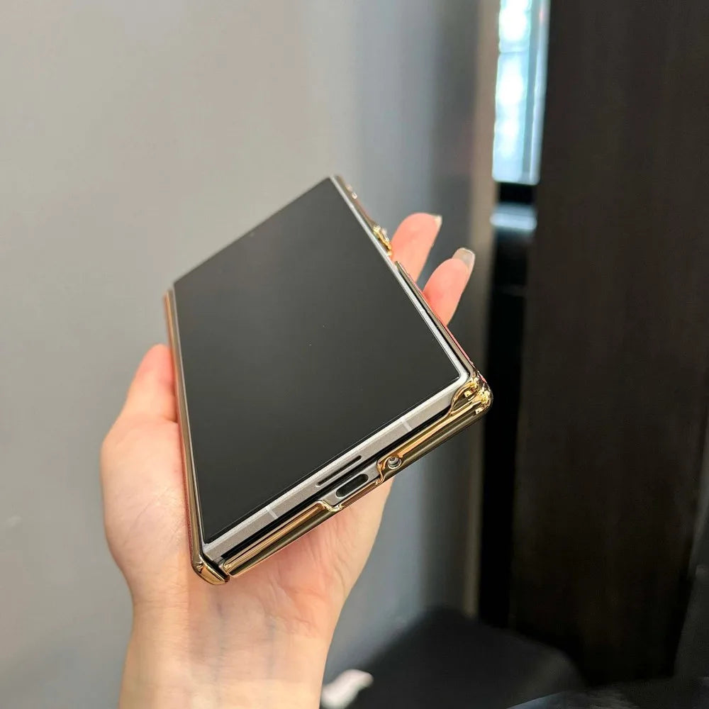 Samsung Galaxy Z Fold 7 Case | Luxury PU Leather Full-Coverage Protective Back Cover