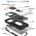 Full-Coverage iPhone Ring Case with Sliding Camera Cover & Kickstand | Anti-Scratch & Card Slot