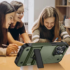 Heavy-Duty Full-Coverage iPhone Case with Kickstand | Dual-Layer, Anti-Scratch & Non-Slip Protection