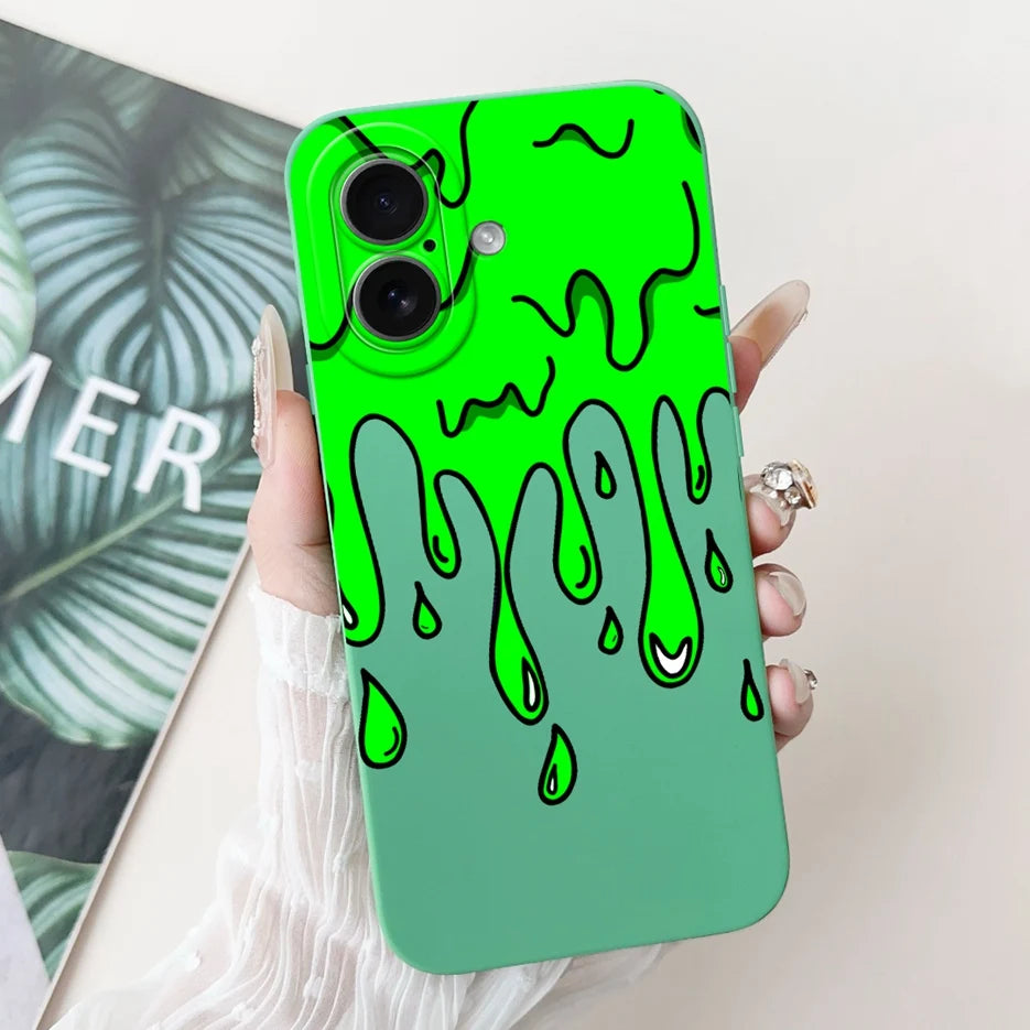 iPhone 17 Series Cartoon Soft Silicone Case | Shockproof, Anti-Fingerprint & Dustproof