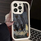 Full-Coverage Cartoon, Animal & Anime Phone Case | Anti-Fingerprint & Shockproof for iPhone