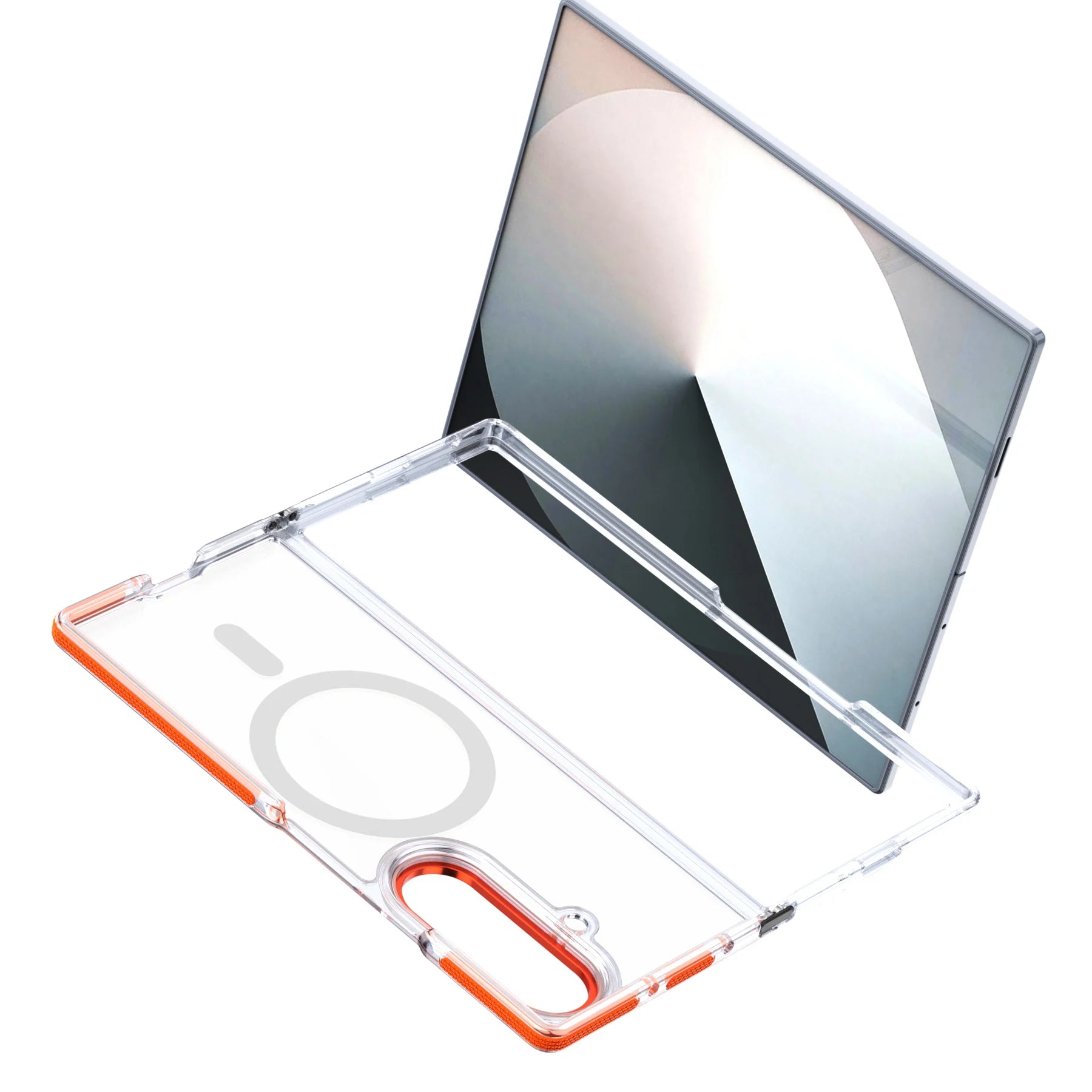 Hard Transparent Full-Coverage Case for Samsung Galaxy Z Fold 7 | Magnetic & Wireless Charging Compatible