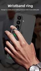 Samsung Galaxy Z Fold 7 Case | Hard Full-Coverage Protective Back Cover with Wrist Strap