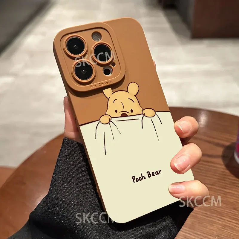 Full-Coverage Smiling Face & Cartoon iPhone Case | Waterproof & Anti-Scratch