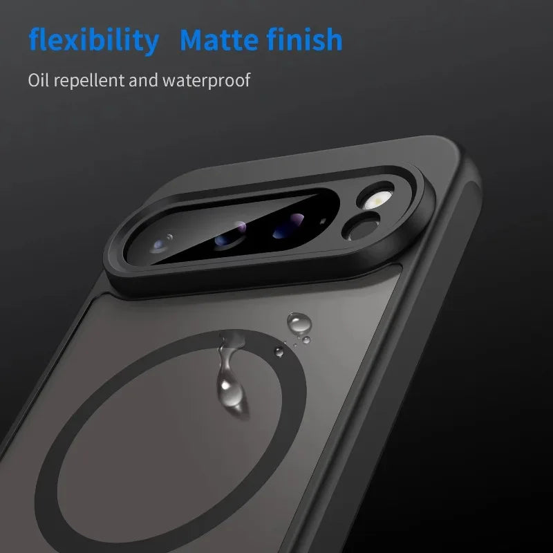 Pixel 7A / 8 / 8A / 9 / 9A / 10 / 10 Pro / Pro XL Case | Luxury Matte Clear Magnetic Shockproof Bumper Case